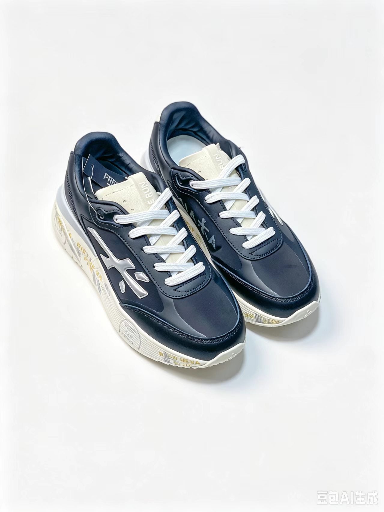 Premiata Moerun 6822 Low-Top Sneakers | Blue | Union Jack Detail | EU 37–45